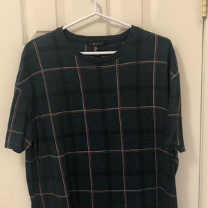 Forever 21 Green Plaid Tee